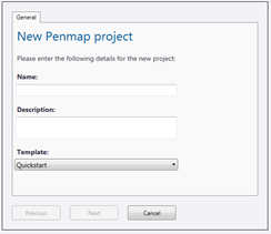 Trimble Penmap New Penmap project